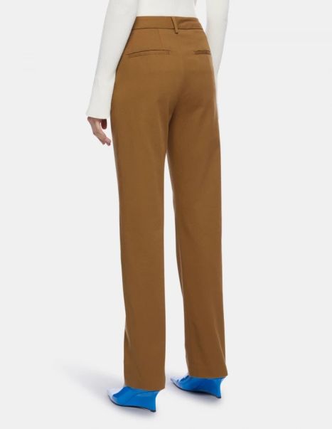 Patty Regular-Fit Cotton Trousers Dondup Women Pants