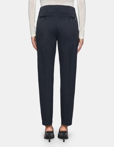 Pants Janis Carrot-Fit Cotton Trousers Dondup Women