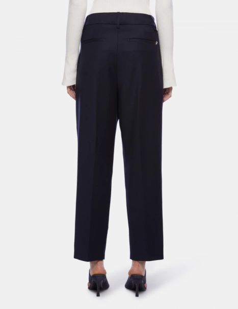 Sheryl Loose-Fit Flannel Trousers Pants Dondup Women