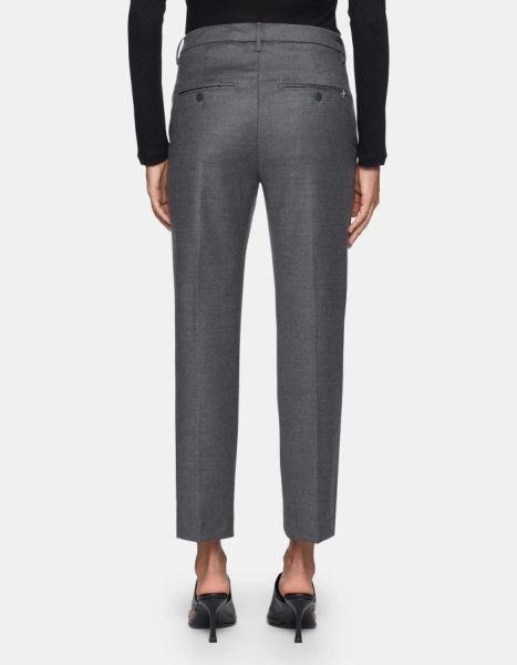 Nima Loose-Fit Flannel Trousers Dondup Women Pants