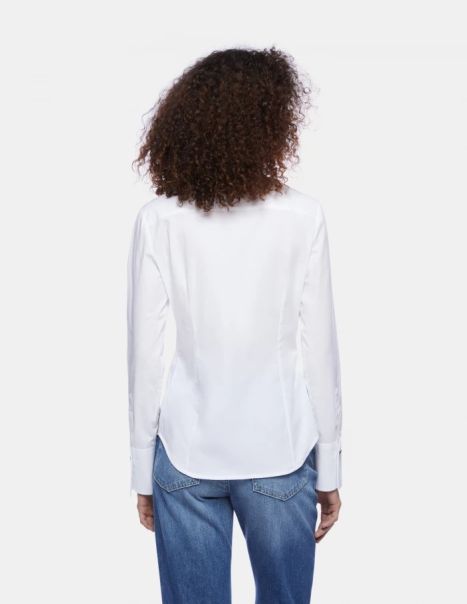 White Shirts & Top Dondup Women Slim-Fit Poplin Shirt