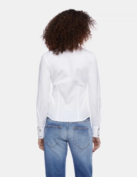 Shirts & Top Dondup Slim-Fit Poplin Shirt White Women
