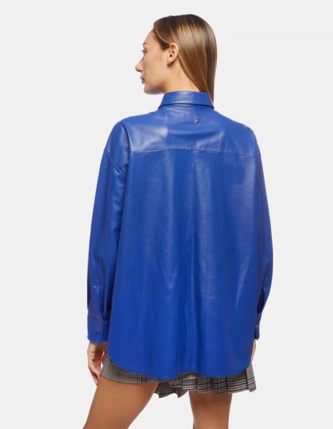 Dondup Shirts & Top Women Loose-Fit Nappa Leather Shirt
