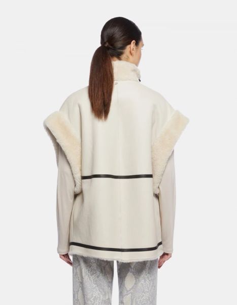 Women Coats & Jackets Dondup Loose-Fit Shearling Vest