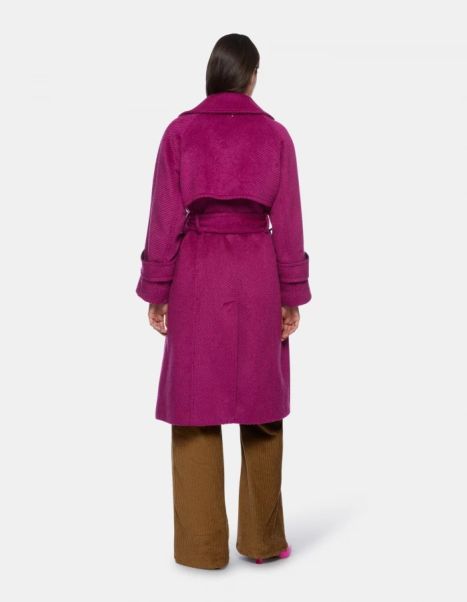 Double-Breasted Cloth Coat Dondup Women Coats & Jackets