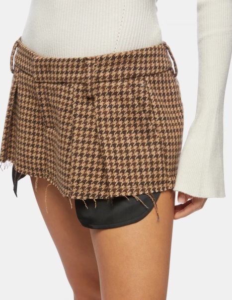 Women Dondup Wool-Blend Miniskirt Skirts & Shorts