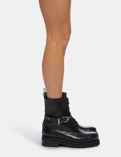 Combat Boots In Nappa Calfskin Dondup Accessories Women