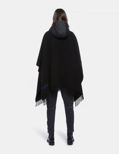 Accessories Women Dondup Wool And Nylon Cape White