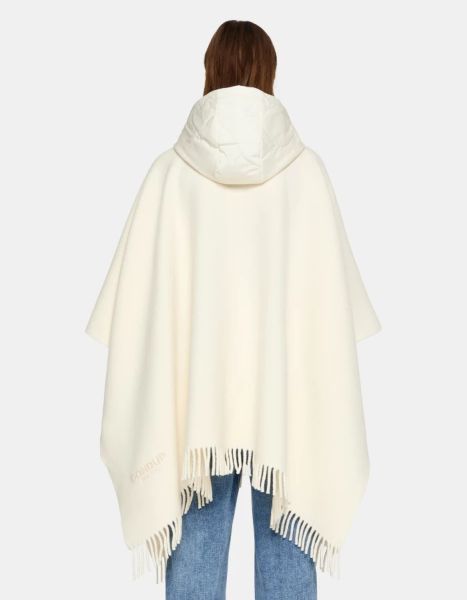 Women White Dondup Accessories Wool And Nylon Cape