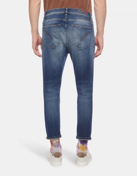 Alex Super Skinny Jeans In Stretch Denim Dondup Jeans Men