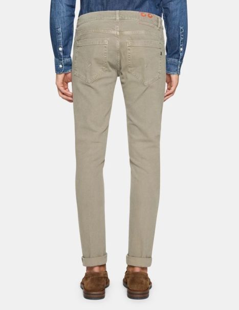 Jeans Men Dondup George Cotton Skinny Trousers