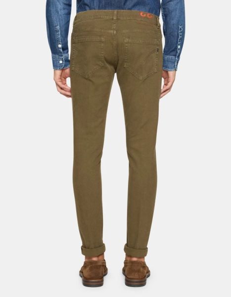 Jeans Men George Cotton Skinny Trousers Dondup