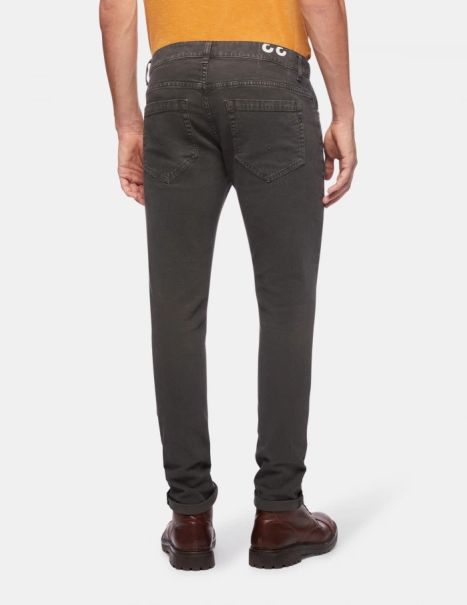 Dondup Men George Cotton Skinny Trousers Jeans