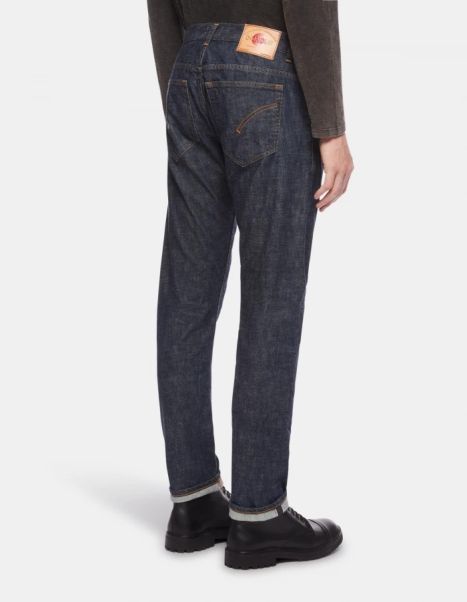 Travis Slim-Fit Jeans In Rigid Selvedge Denim Jeans Men Dondup