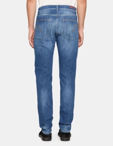 Jeans Men Dondup Dian Carrot-Fit 34-Inch Jeans In Stretch Denim
