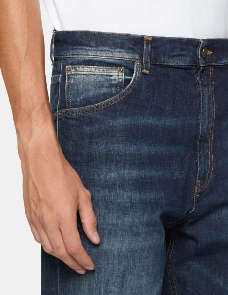 Paco Loose-Fit Jeans In Stretch Denim Men Jeans Dondup