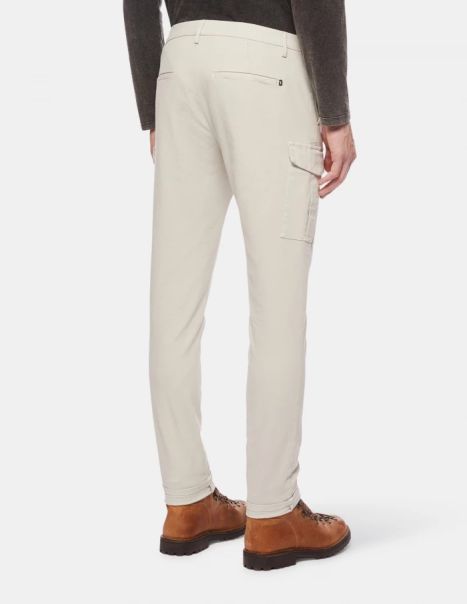 Pants Eddy Slim-Fit Cotton Trousers Dondup Men