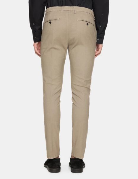 Men Pants Dondup Ral Regular-Fit Cotton Trousers