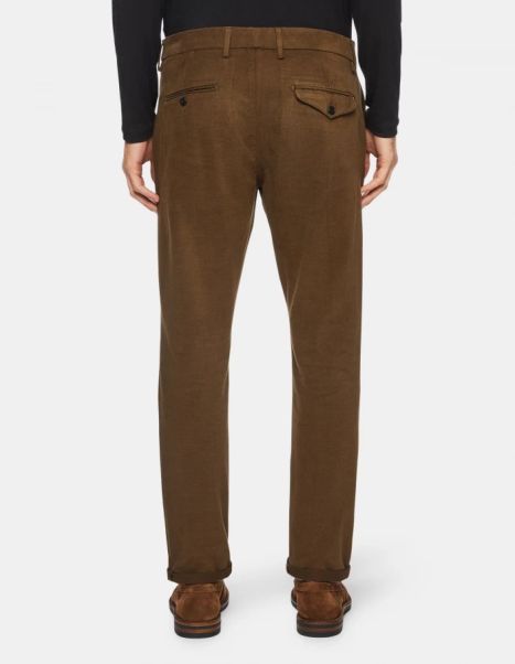 Men Joe Carrot-Fit Cotton Trousers Pants Dondup
