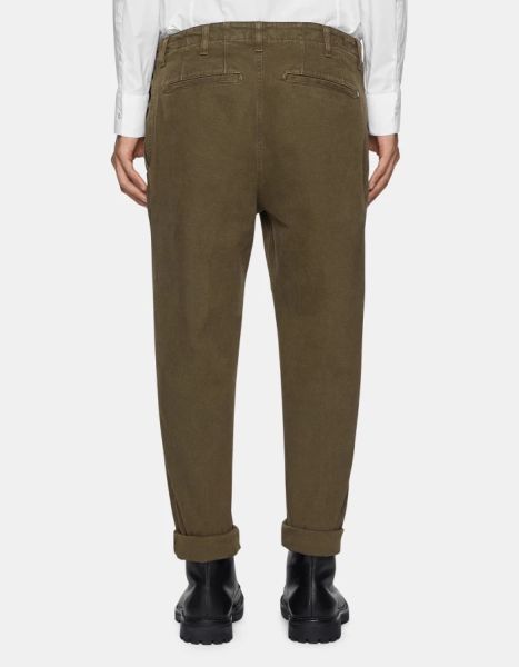 Zyan Carrot-Fit Cotton Trousers Dondup Pants Men