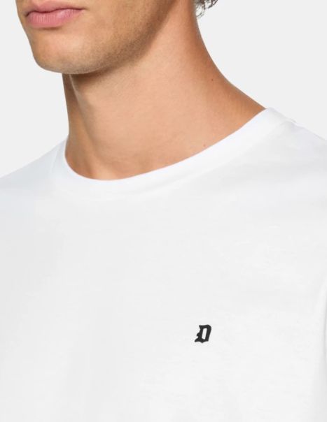 Men Dondup T-Shirts Regular-Fit Jersey T-Shirt