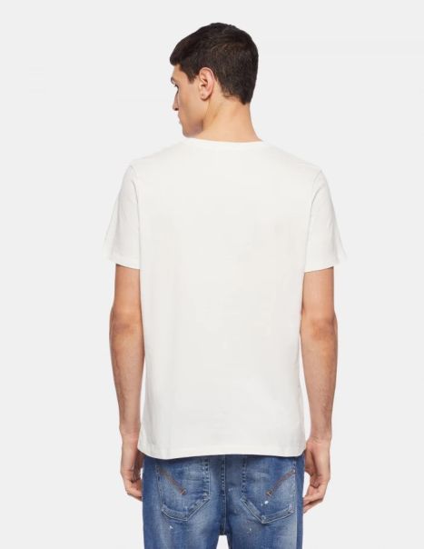 Regular-Fit Jersey T-Shirt Dondup Men T-Shirts
