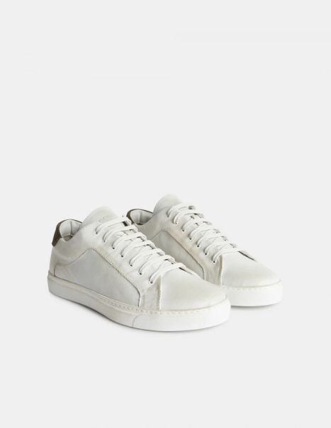 Antiqued Leather Trainers Dondup Accessories Men