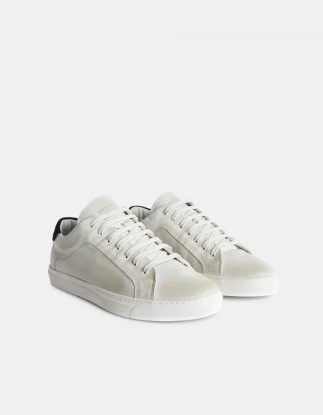 Dondup Men Accessories Antiqued Leather Trainers